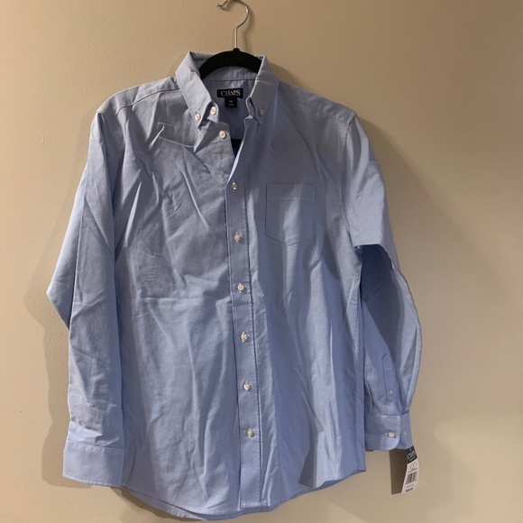 Boys chaps button up dress shirt - size 18 - Picture 1 of 6